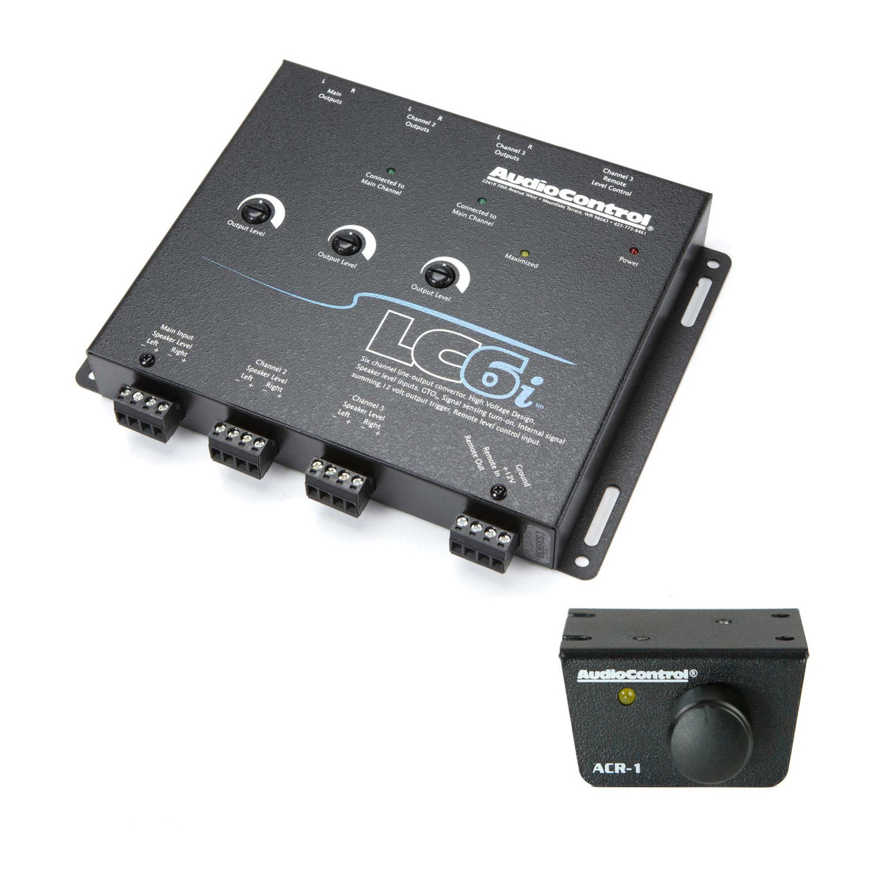 AudioControl LC6i 6 Channel Line Out Converter & ACR-1 Dash Remote